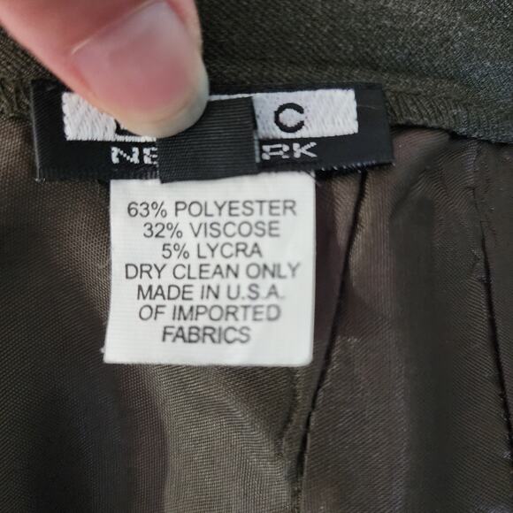 Epic New York Gray Straight Pencil Knee Length Work Business Skirt Size 14 - Picture 4 of 4